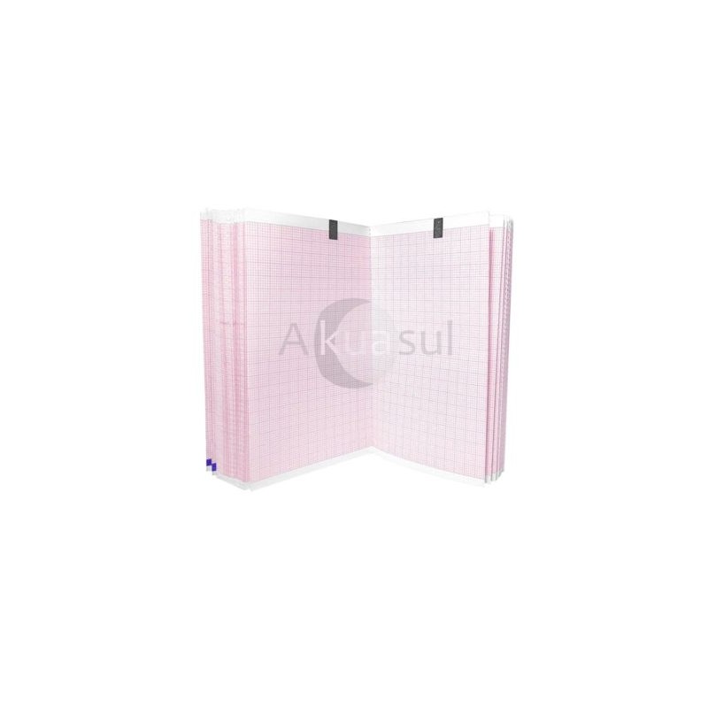 Papel para Electrocardiografo Welch Allyn P/N 406021 Plegable 114mm X17.5 – 1 Paquete
