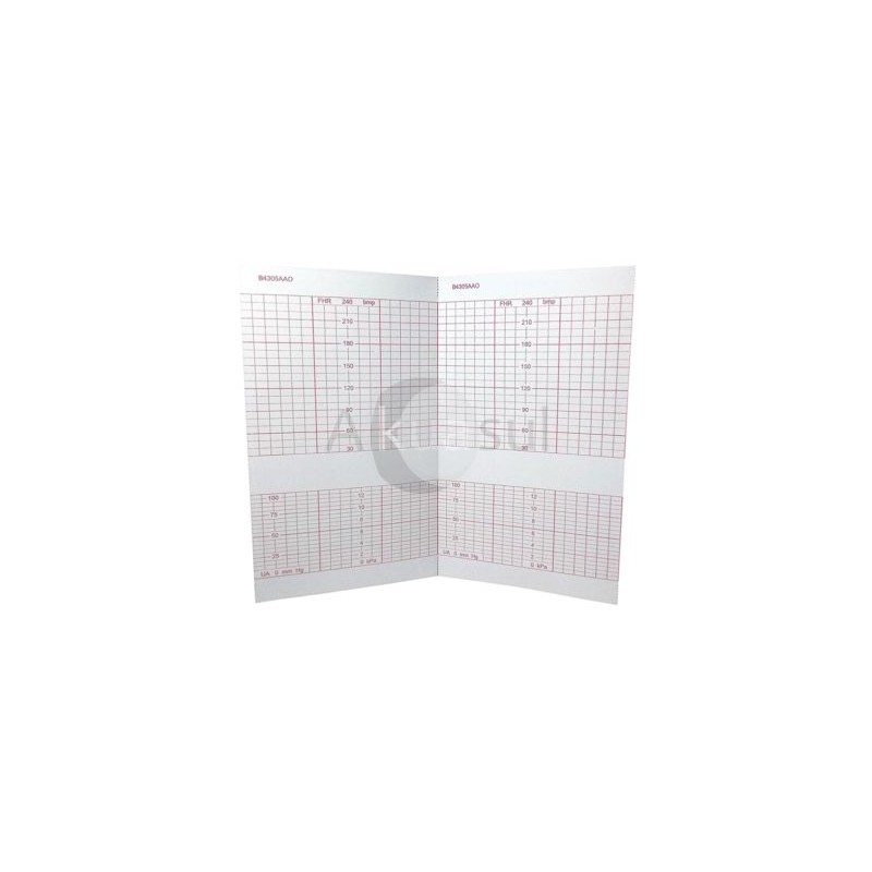 Papel para Cardiotocografo Lgmd 4305AAO Plegable Corometrics 152mm – 1 Paquete